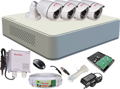 

Active Full Combo, AHD 1MP Bullet Camera 4Pcs + Active Cable + 1TB HDD + F1 Mini DVR 4 Channel Home Security Camera(1 TB)