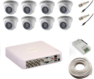 

Hik Vision 8 Dome and DS-7108HWI-SH 8 Channel Home Security Camera(4 TB)