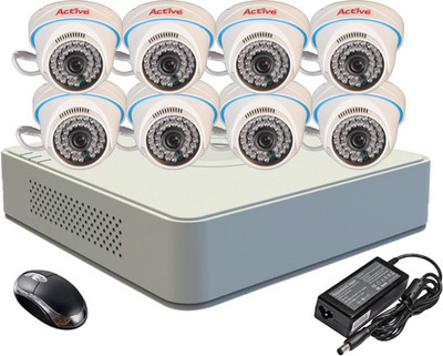 

Active Combo, AHD 1MP Dome Camera 8Pcs + F1 Mini DVR 8 Channel Home Security Camera