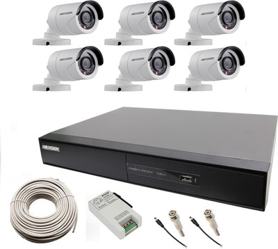 

Hik Vision 6 Bullet and DS-7208HGHI-SH 8 Channel Home Security Camera(6 TB)