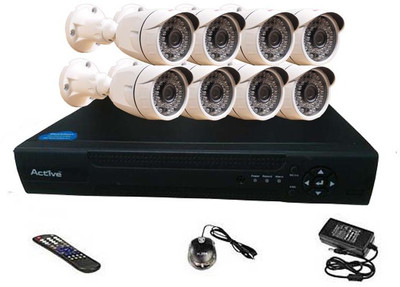 

Active Feel Free Life ACT8AHD8B 8 Channel Home Security Camera(500 GB)