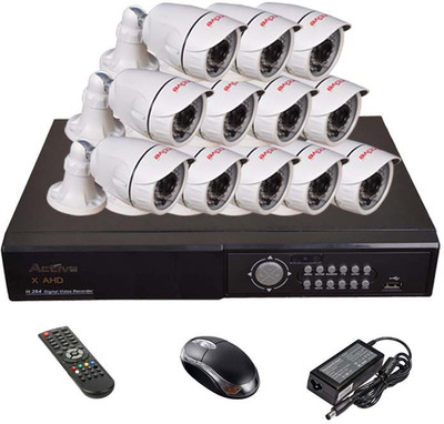 

Active AHD Full Combo, AHD 1.3MP Bullet Camera 12Pcs + AHD DVR 16 Channel Home Security Camera