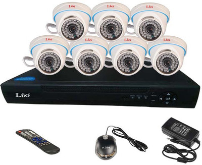 Lio LIO8HD7D1 8 Channel Home Security Camera(500 GB)