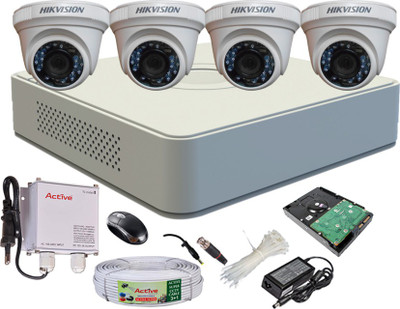 

Hik Vision DS7104HGHIE1DS2CE56C2TIRPF4 4 Channel Home Security Camera(500 GB)