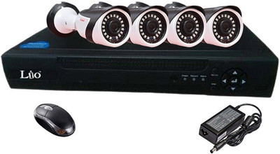 

Lio AHD CCTV COMBO, LIO 4CH. DVR 1Pcs. (HDD NOT INCLUDED) AND 1.3 MP BULLET 4 Pcs. 4 Channel Home Security Camera