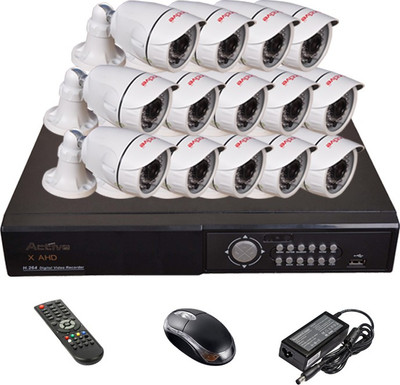

Active AHD Full Combo, AHD 1MP Bullet Camera 14Pcs + AHD DVR 16 Channel Home Security Camera