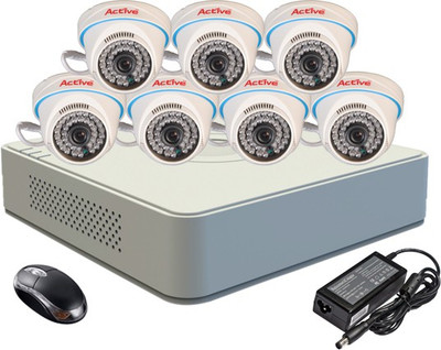 

Active Combo, AHD 1MP Dome Camera 7Pcs + F1 Mini DVR 8 Channel Home Security Camera