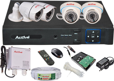 

Active AHD0404HAHD2,2D2M36-F4 4 Channel Home Security Camera(1 TB)