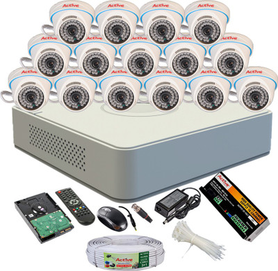 

Active Full Combo, AHD 1MP Dome Camera 15Pcs + Active Cable + 2TB HDD + F1 Mini DVR 16 Channel Home Security Camera(2 TB)