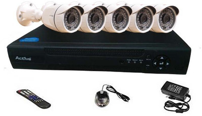 

Active Feel Free Life ACT8AHD5B1 8 Channel Home Security Camera(500 GB)