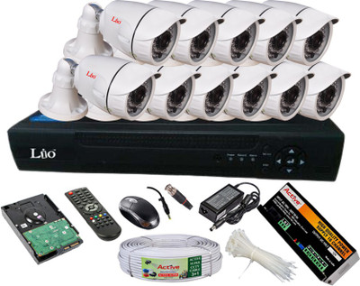 

Lio AHD Full Combo, AHD 1MP Bullet Camera 11Pcs + Active Cable + 2TB HDD + AHD DVR 16 Channel Home Security Camera(2 TB)