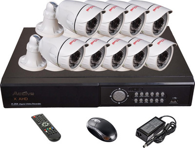 

Active AHD Full Combo, AHD 1.3MP Bullet Camera 9Pcs + AHD DVR 16 Channel Home Security Camera