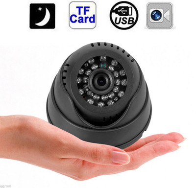 

Wonder World 1/4” Senor 420TVL CCTV Dome Indoor CCTV Surveillance Micro SD/TF Card Night Vision DVR Recorder 1 Channel Home Security Camera(32 GB)