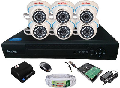 

Active AHD Full Combo, AHD 1.3MP Dome Camera 6Pcs + Active Cable + 2TB HDD + AHD DVR 8 Channel Home Security Camera(2 TB)