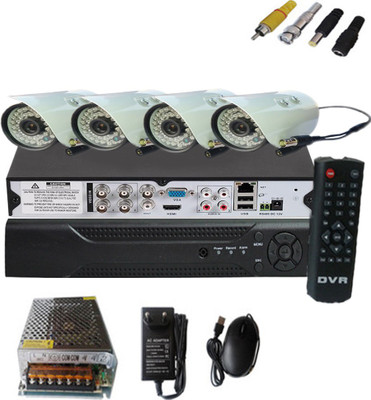 

Easy 4 CCTV Bullet camera + 4 channel DVR kit 4 Channel Home Security Camera