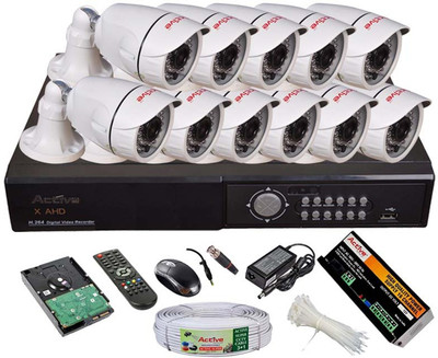 

Active AHD Full Combo, AHD 1MP Bullet Camera 11Pcs + Active Cable + 2TB HDD + AHD DVR 16 Channel Home Security Camera(2 TB)