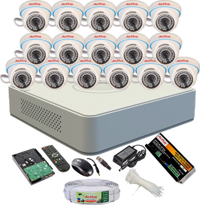 

Active Full Combo, AHD 1MP Dome Camera 16Pcs + Active Cable + 2TB HDD + F1 Mini DVR 16 Channel Home Security Camera(2 TB)