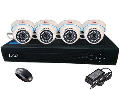 

Lio Ahd Combo, 1mp Ahd Dome Camera 4pcs + Lio Ahd Dvr 4 Channel Home Security Camera