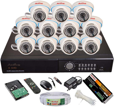 

Active AHD Full Combo, AHD 1MP Dome Camera 11Pcs + Active Cable + 2TB HDD + AHD DVR 16 Channel Home Security Camera(2 TB)