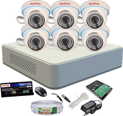 

Active Full Combo, AHD 1MP Dome Camera 6Pcs + Active Cable + 1TB HDD + F1 Mini DVR 8 Channel Home Security Camera(1 TB)