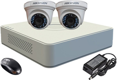 

Hik Vision HDTVI Combo, DS-2CE56COT-IRF Dome Camera 2Pcs + F1 Mini DVR 4 Channel Home Security Camera
