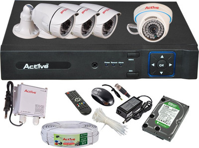 

Active Feel Free Life AHD0404HAHD2,1D3M36-F4 4 Channel Home Security Camera(1 TB)