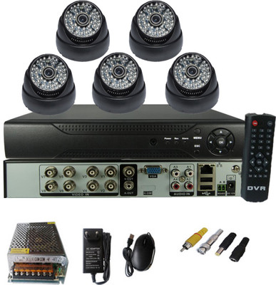 

Easy 5 CCTV BlackDome camera + 8 channel DVR kit 8 Channel Home Security Camera(2000 GB)