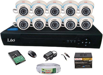 

Lio AHD Full Combo, AHD 1.3MP Dome Camera 10Pcs + Active Cable + 2TB HDD + AHD DVR 16 Channel Home Security Camera(2 TB)