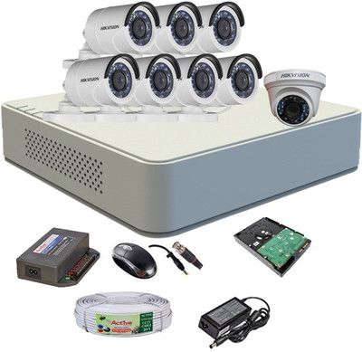 

Hik Vision DS7A08HGHIF1DS2CECOTIR8 8 Channel Home Security Camera(1 TB)