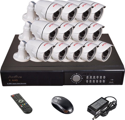 

Active AHD Full Combo, AHD 1MP Bullet Camera 13Pcs + AHD DVR 16 Channel Home Security Camera