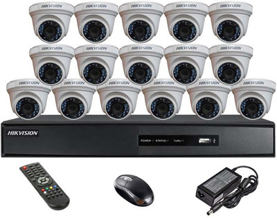 Hik Vision HD Combo, HDTVI DS-2CE56COT-IRF Dome Camera 16Pcs + HDTVI DVR.(HDD NOT INCLUDED) Security Camera(16 Channel)