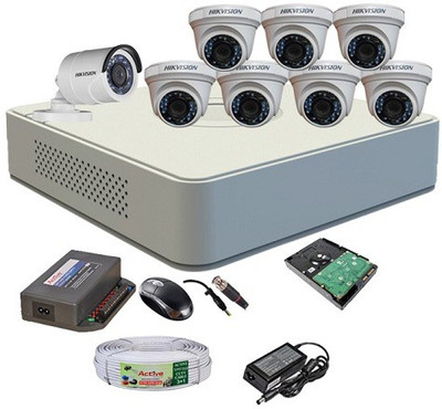 

Hik Vision DS7108HGHIF1DS2CECOTIRF8 8 Channel Home Security Camera(1 TB)
