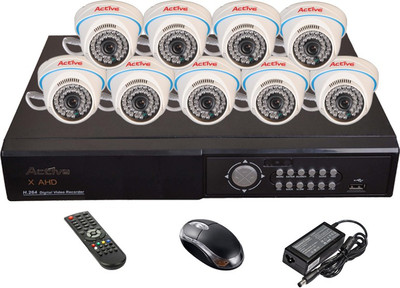 

Active AHD Full Combo, AHD 1.3MP Dome Camera 9Pcs + AHD DVR 16 Channel Home Security Camera