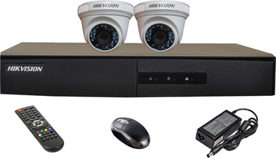 

Hik Vision Hikvision HD Combo, DS-2CE5ACOT-IRPF / DS-2CE51COT-IRPFDome Camera 2Pcs + HDTVI DVR.(HDD NOT INCLUDED) 4 Channel Home Security Camera(4 TB)