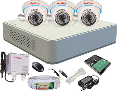 

Active Full Combo, AHD 1MP Dome Camera 3Pcs + Active Cable + 1TB HDD + F1 Mini DVR 4 Channel Home Security Camera(1 TB)