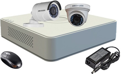 

Hik Vision Combo, Turbo IRPF Dome Camera 1Pcs & Bullet Camera 1Pcs + F1 Mini DVR. (HDD NOT INCLUDED) 4 Channel Home Security Camera(6 TB)