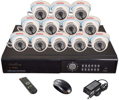 

Active AHD Full Combo, AHD 1.3MP Dome Camera 12Pcs + AHD DVR 16 Channel Home Security Camera