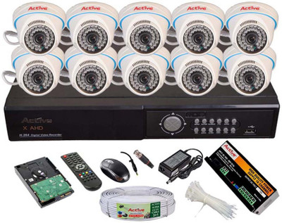 

Active AHD Full Combo, AHD 1.3MP Dome Camera 10Pcs + Active Cable + 2TB HDD + AHD DVR 16 Channel Home Security Camera(2 TB)