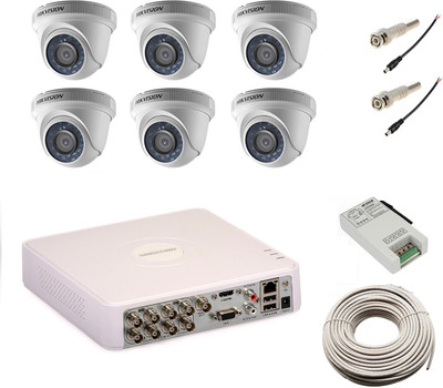 Hik Vision 6 Dome and DS-7108HWI-SH 8 Channel Home Security Camera(4 TB)