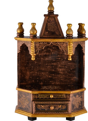 

Shri Maharaj Wooden Home Temple(Height: 60 cm)