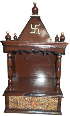 Vishwakarma Furniture Wooden Home Temple(Height: 70 cm)