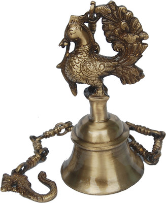 7% OFF on Aakrati Temple Bell with Peacock by Aakrati Metal Home Temple(Height: 20, Pre-assembled) 7% OFF on Aakrati Temple Bell with Peacock by Aakrati Metal Home Temple(Height: 20, Pre-assembled)