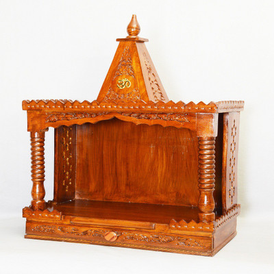 

Simran Handicrafts Solid Wood Home Temple(Height: 66.04 cm)