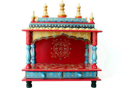 

Shri Maharaj Wooden Home Temple(Height: 50 cm)
