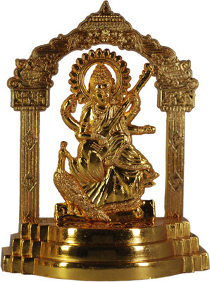 

Indoart SARSWATI JI SMALL Size (HT: 4 Inch) Metal Home Temple(Height: 10 cm)