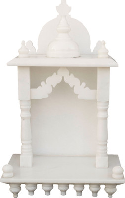 

eShilp Home Temple Pooja Mandir small size 15 inches Stone Home Temple(Height: 38 cm)
