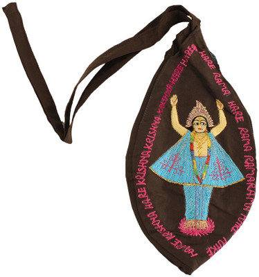 

THE HOLY MART Beed Bag (Japa Jholi) School Bag(Brown, 1 inch)