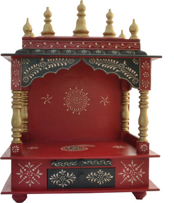 

Jordaar Metal, Solid Wood Home Temple(Height: 60 cm)