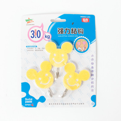

EZ Life 3 Piece Wall Hook Set- Maniac Mickey 3 - Pronged Hook(Multicolor Pack of 3)