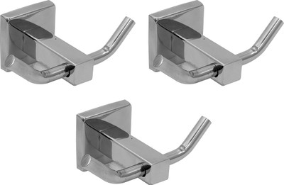 

Klaxon Kristal 102 Cloth - Robe Hooks 2 - Pronged Hook(Silver Pack of 3)